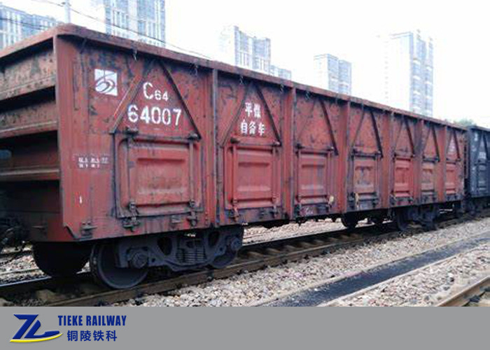 61t लोड ओपन टॉप वैगन ट्रेन कार सामान्य सामान के लिए 80 किमी / घंटा