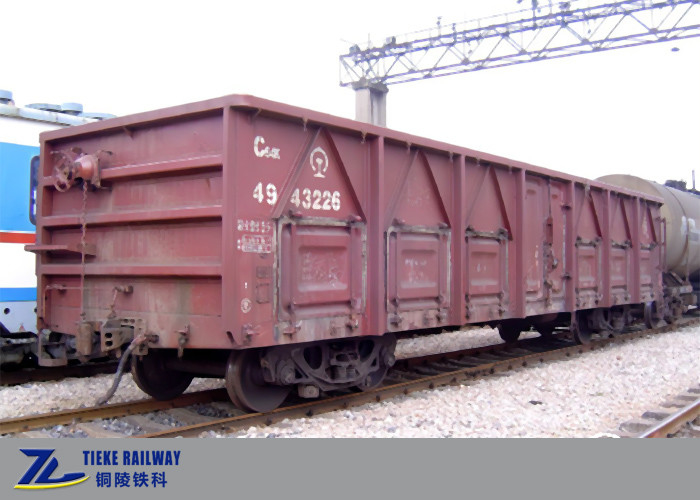 61t लोड ओपन टॉप वैगन ट्रेन कार सामान्य सामान के लिए 80 किमी / घंटा