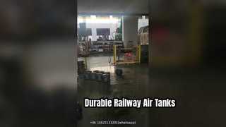 T4003 स्टेनलेस स्टील एयर टैंक एयर रिजर्वायर रेलवे वैगन ब्रेक पार्ट्स